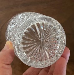 Antique American Brilliant Cut Crystal Whiskey Glass Tumbler