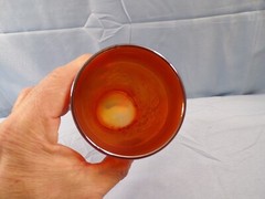 Vintage Dugan Marigold Carnival Glass Rambler Rose Tumbler