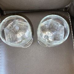 Set of 2 Libbey Chivalry Clear Glass 6.5” Wine/Water Glasses Vintage Textured