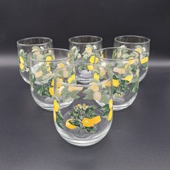 Royal Norfolk Crisa Lemon Stemless Wine Glasses Set of 6 16oz Tumbler