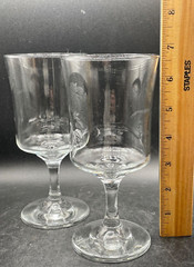 Beer Glass Water Goblets Lily Langtry Cabaret Showgirl Pair Vintage 1980’s