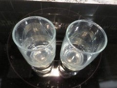 Vintage Libbey ACCENT Clear 4 1/2″ Glass Tumblers Solid Base RARE LOOK