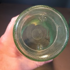 Anchor Hocking Green Park Avenue 2 Tumblers 6″ Glasses Ribbed