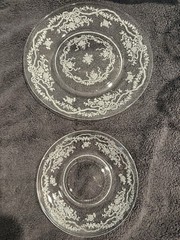 Vintage Fostoria Romance Etched Crystal Glassware 100 Piece Set – Excellent Cond
