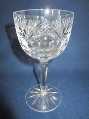 *Gorham Rosewood Wine Older 1950s Cut Lead Crystal 5 1/2″ Excellent Condition
