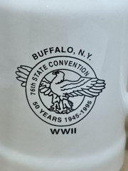 WWII 76th State Convention ~ 50 Years 1945-1995 ~ Buffalo, N.Y. Mug Tankard