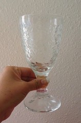 Vtg Princess House Fantasia Footed Water Wine Goblets Set of 7