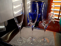 1) Waterford Crystal FLUTE ROBERT MONDAVI Champagne Flute 9.25″ EXC (3 AVAIL)