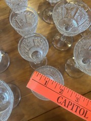 23pc Westmoreland Princess Feather Clear Glass Stemware Set – EAPG Style