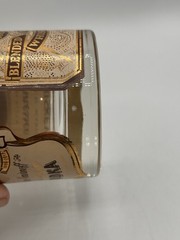 Vintage 4” Double-Old Fashioned Tumblers Smirnoff/Jack Daniels/Chivas