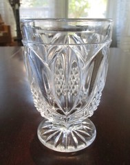EAPG Bryce, Richards TULIP / TULIP & SAWTOOTH Footed Tumbler / Spooner 5″t 1854