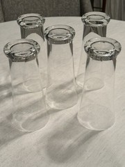 Set Of 5 Lenox Tuscany Crystal Classics Flared Table Tumblers Beer Glasses 15oz