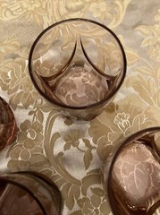 vtg libbey Imperial plum set of 4 old fashioned glasses 12 oz