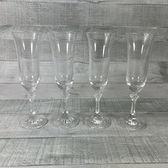 Vintage ROYAL BAVARIAN CRYSTAL FLUTE Champagne Glass 4 oz. (Set Of 4)
