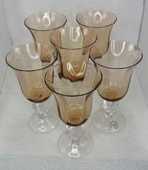 Lenox Colore Siena Crystal Water Goblets 7.3in Discontinued Set of 6