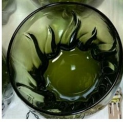 Anchor Hocking ⚓ CENTRAL PARK Fern Green 9oz Flat Tumbler Rocks Glass