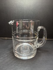 Vintage Iittala Finland Pisaranrengas Ripple Pitcher by Timo Sarpaneva