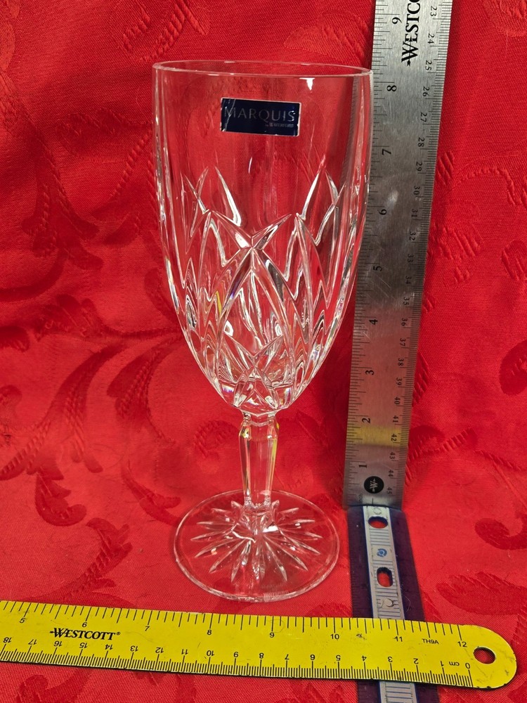 WATERFORD MARQUIS «BROOKSIDE» 10 OZ LEAD CRYSTAL Iced Tea BEVERAGE GLASS