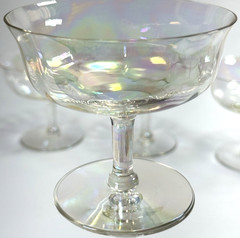 Mother of Pearl (Stem 858) by Fostoria Low Champagne/Sherbet Glasses Set of 5