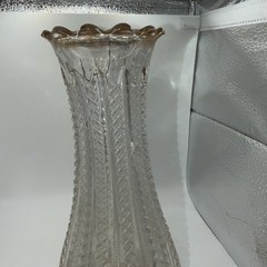 Vintage Early American Glass Duncan Miller Mardi Gras Empire Vase studded