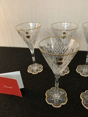 6 Red Wine Glasses Model Elbeuf Crystal From Baccarat (Price Per Unit)