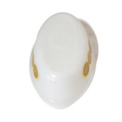 Glasbake Oval Casserole Gold Medallion