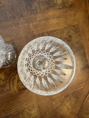 Set of 3 Mikasa Old Dublin Crystal Wine Glasses Goblets 6 1/2″ 8 oz