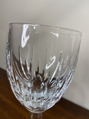 LENOX CLARITY CRYSTAL 7″ WINE GLASSES x 2 Blown Glass Discontinued 2007