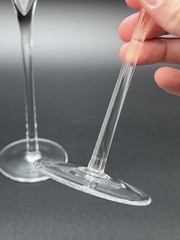 Art Glass Set Of 2 Confetti Champagne Flute Glasses, 11″ Murano Style Glass