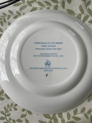 Avon Product Christmas Plate Series Enoch Wedgwood- 1975, 1976, 1977, 1978, 1980