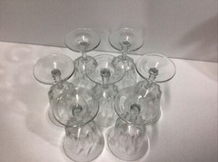 Small Cordial / Sherry Glasses France 5 3/16″ SET OF 7 FRANCE