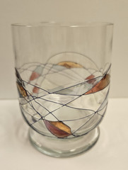Crystal Romania Stimas Mosaic Stained Glass Colorful Highball Glasses Set of 6