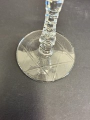 Vintage Rock Sharpe Crystal Arctic Rose Liquor Cocktail Glasses 6” – Set Of 6