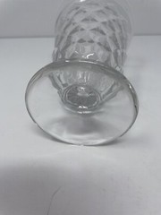 Fostoria American Clear Footed Water Tea Glasses Set of 4 8 oz 6 in Vintage USA