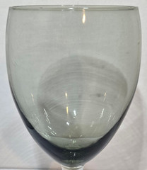 Set of 2- Fostoria Debutante, Claret/Wine Goblets, 4oz, Gray Mist, Clear Stem