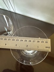 Vtg Skruf Sweden Encased Teardrop Stem Champagne/wine Glasses 6 Oz Set Of 7