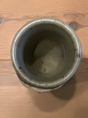 Vintage 3D Face Chalice Goblet «Queen» Novelty Stoneware Studio Art Pottery
