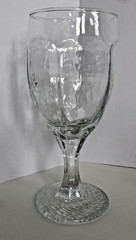 Libby Chivalry Clear Wine Glass Stemware Textured Design 8 OZ 6.25″ Set of 4 EUC