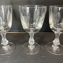 Set of 3 Tiffin-Franciscan Mirage Water Goblets 6.75”