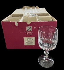 Vintage Schott Zwiesel Tango Wine Glass Set of 6 Crystal 6 1/4″ H – 2 3/4″ W