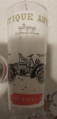 Lot Of 8 Antique Autos Drinking Glasses Vintage