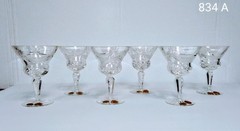 Wineware Glasses Set 6 Bohemian Handmade Crystal Czech Republic 6.8 Fl Oz (10.2)