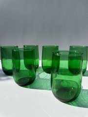 Anchor Hocking Forest Green 4 1/4″ Roly Poly 8 fl oz Flat Tumblers 8 Units