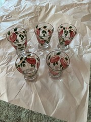 Possibly Franciscan Juice Glasses- 5 pieces