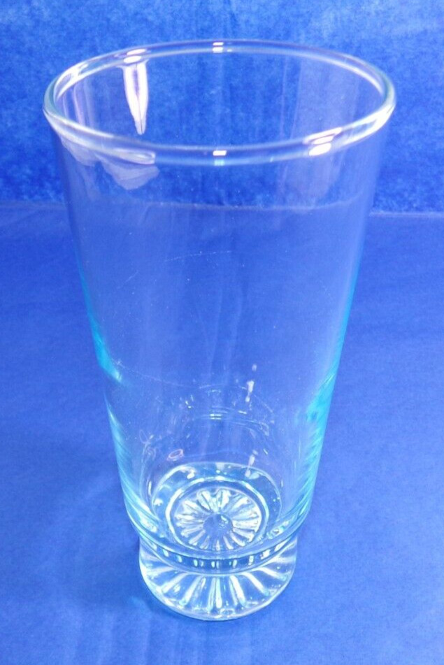 1950s Duz Crystal Star Sapphire 8 Oz Orange Juice Glass Blue Tumbler 5.75″