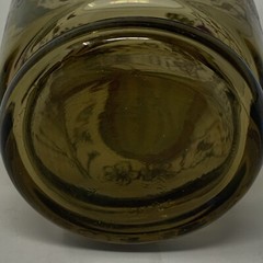 Set of 7 Vintage Anchor Hocking Butterfly Smoke Amber Tumbler Glasses 12oz