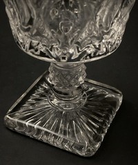 (2) Imperial CAPE COD Clear 6 1/2” Water Goblet Wine Glass Ball Stem Vintage MCM