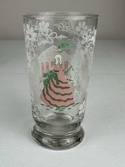 Vintage 1947 10oz. Libbey Glass Southern Americana Plantation Southern Belle