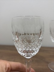 Waterford Crystal Colleen Tall Stem 6.5” Claret Wine Glass – Set of 2 Excellent