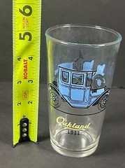 Buick 1910 Oakland 1911 Cup Hazel Atlas Classic Car 12 oz Barware Glass Tumbler